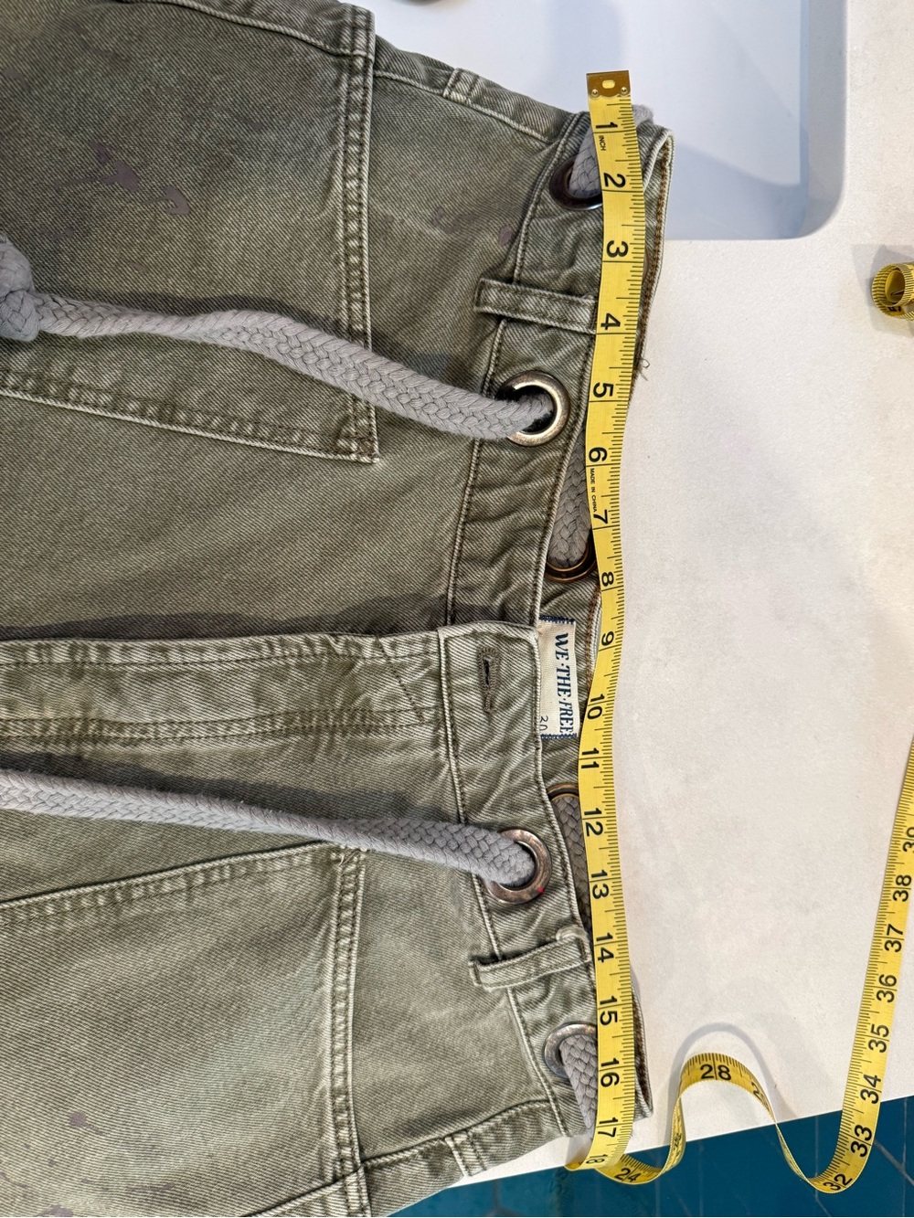 Free People “we the free” Moxie pull on barrel jean in “army” - Picture 7 of 13